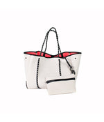 Everyday Tote White Pink