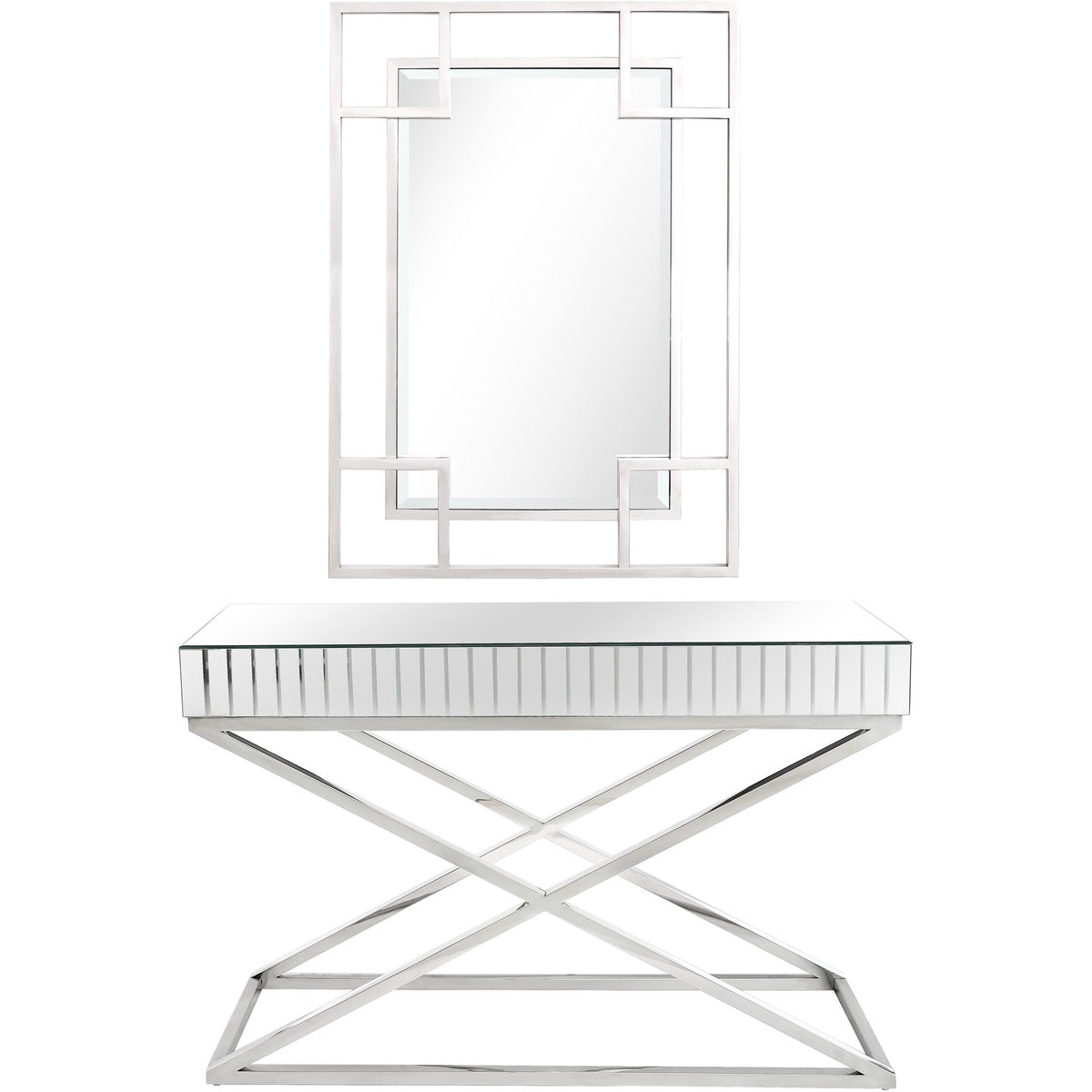  Kinney Wall Mirror and Console Table - Mirror - Bonton