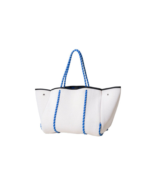 Everyday Tote White Blue