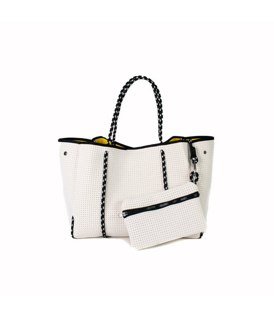 Everyday Tote White Yellow