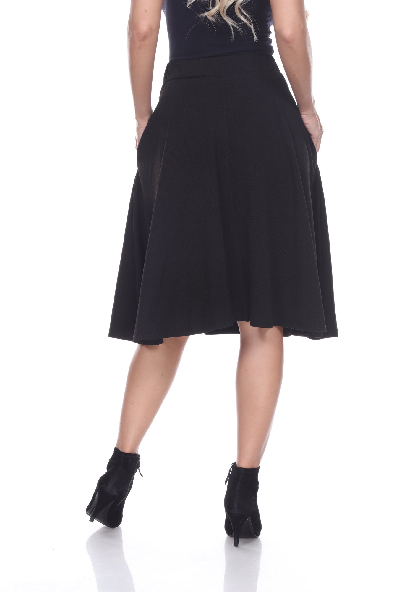  White Mark Saya' Flare Skirt - S - Bonton