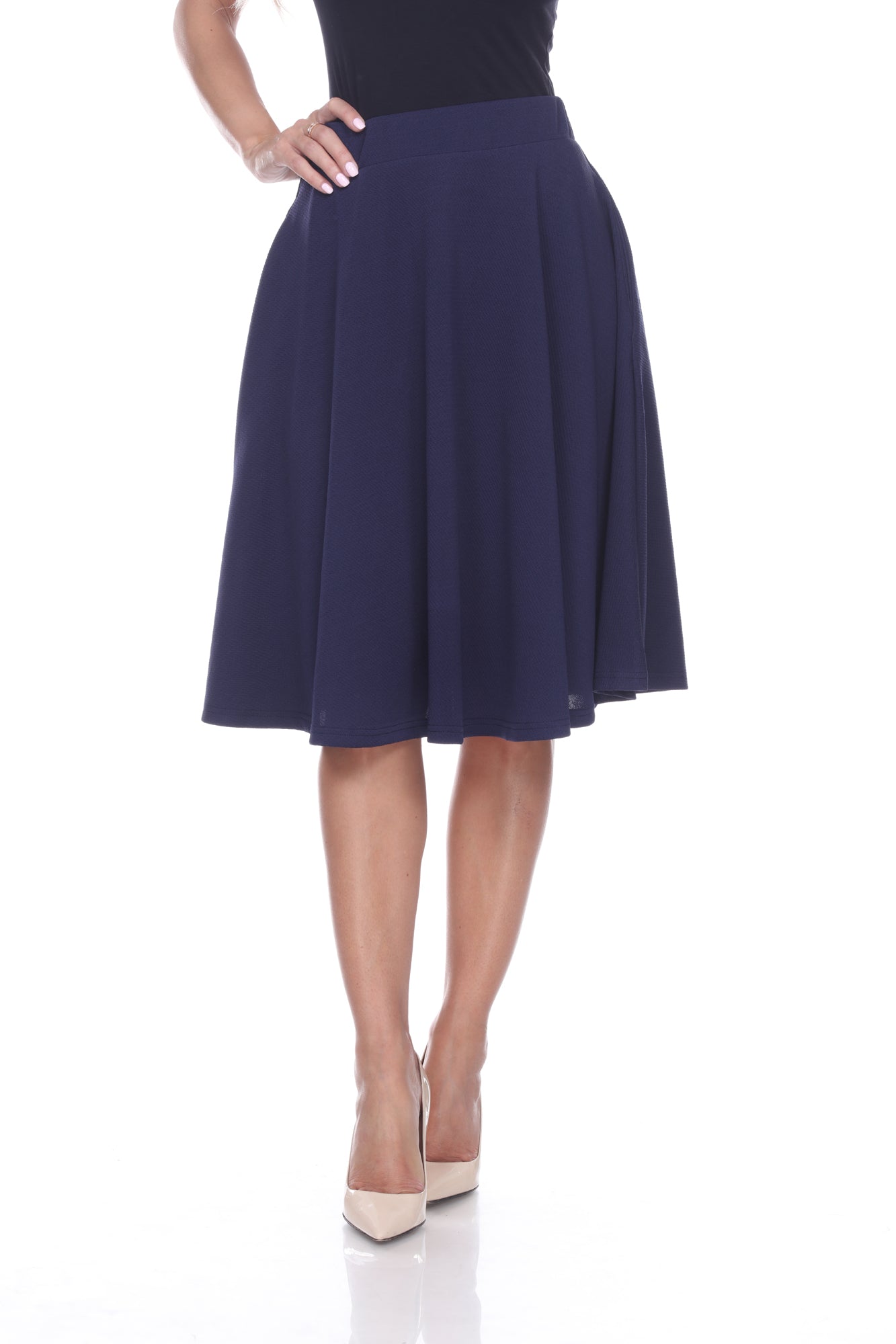  White Mark Saya' Flare Skirt - S - Bonton