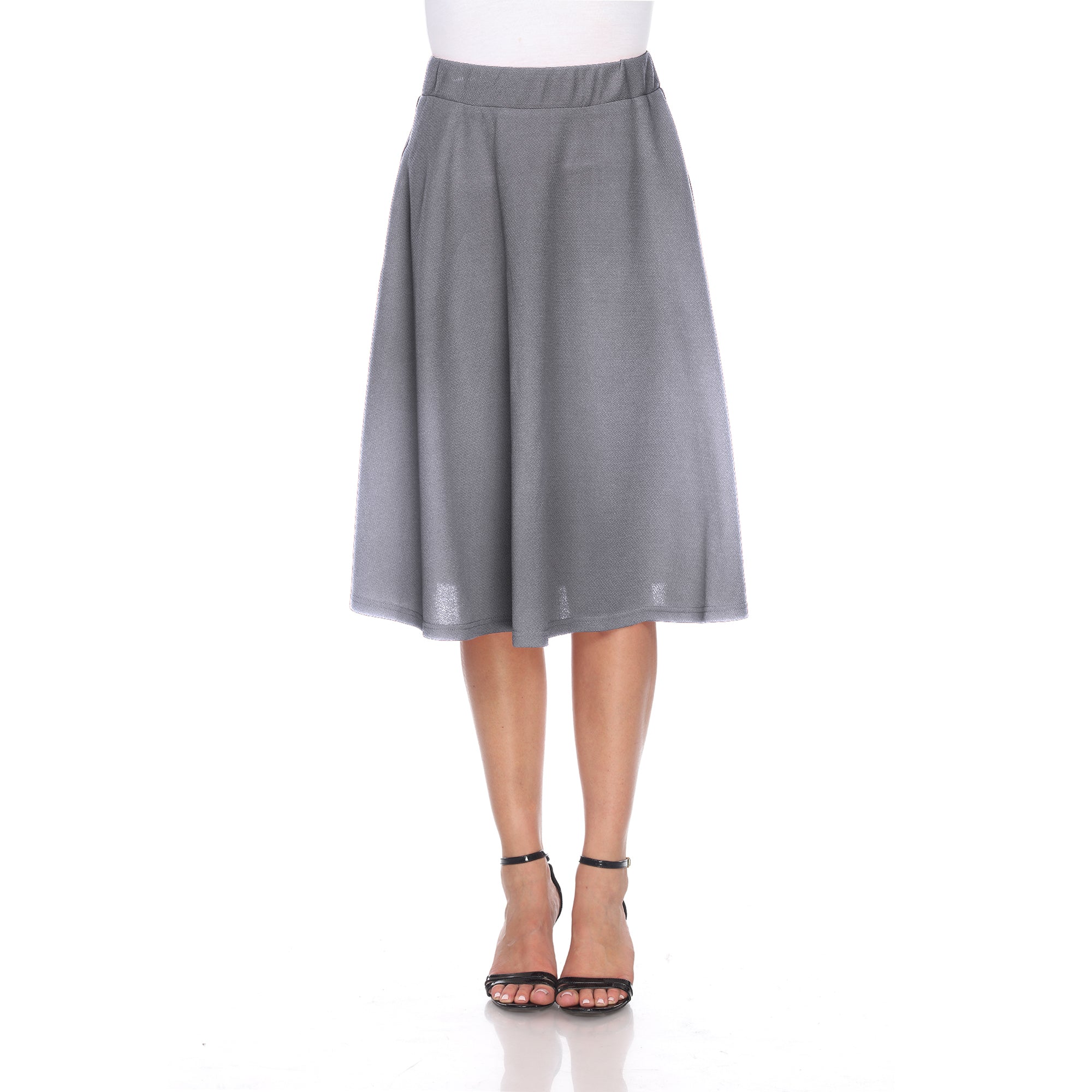  White Mark Saya' Flare Skirt - S - Bonton