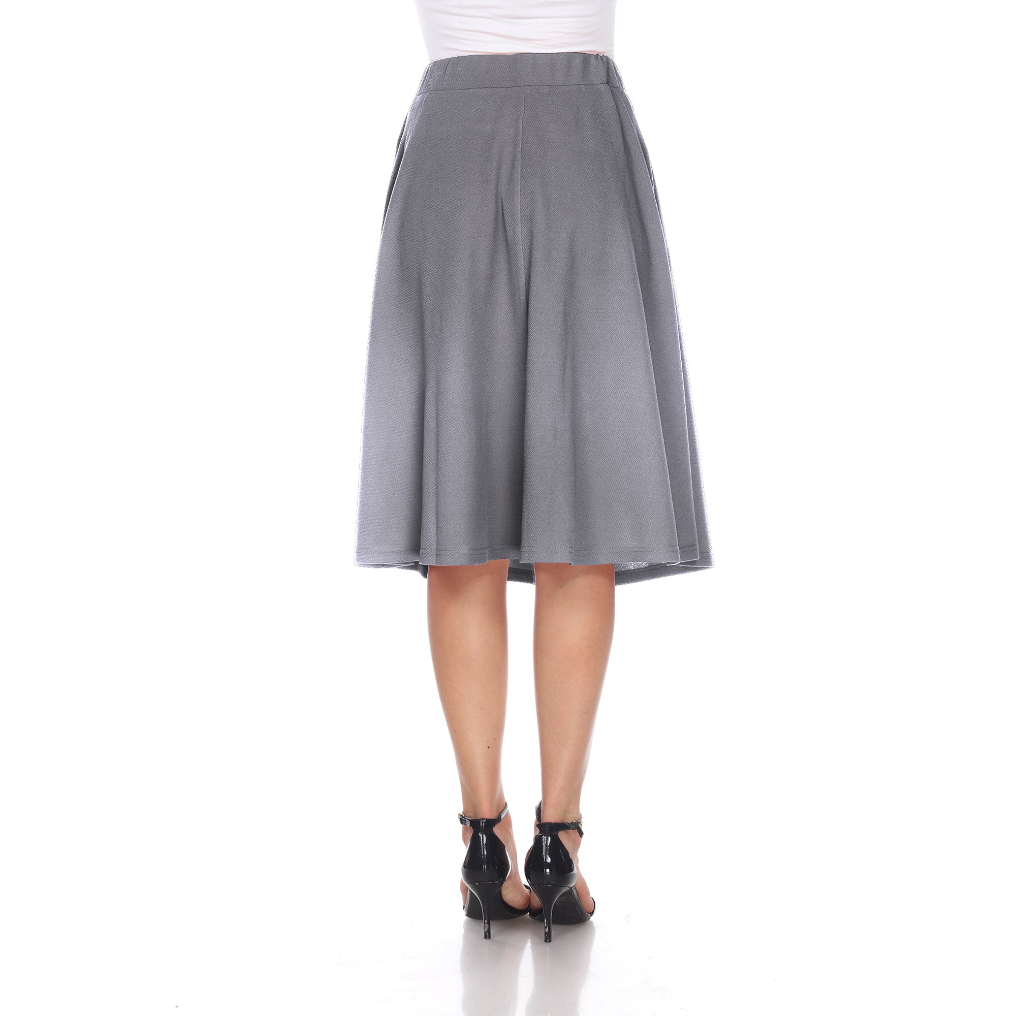  White Mark Saya' Flare Skirt - S - Bonton