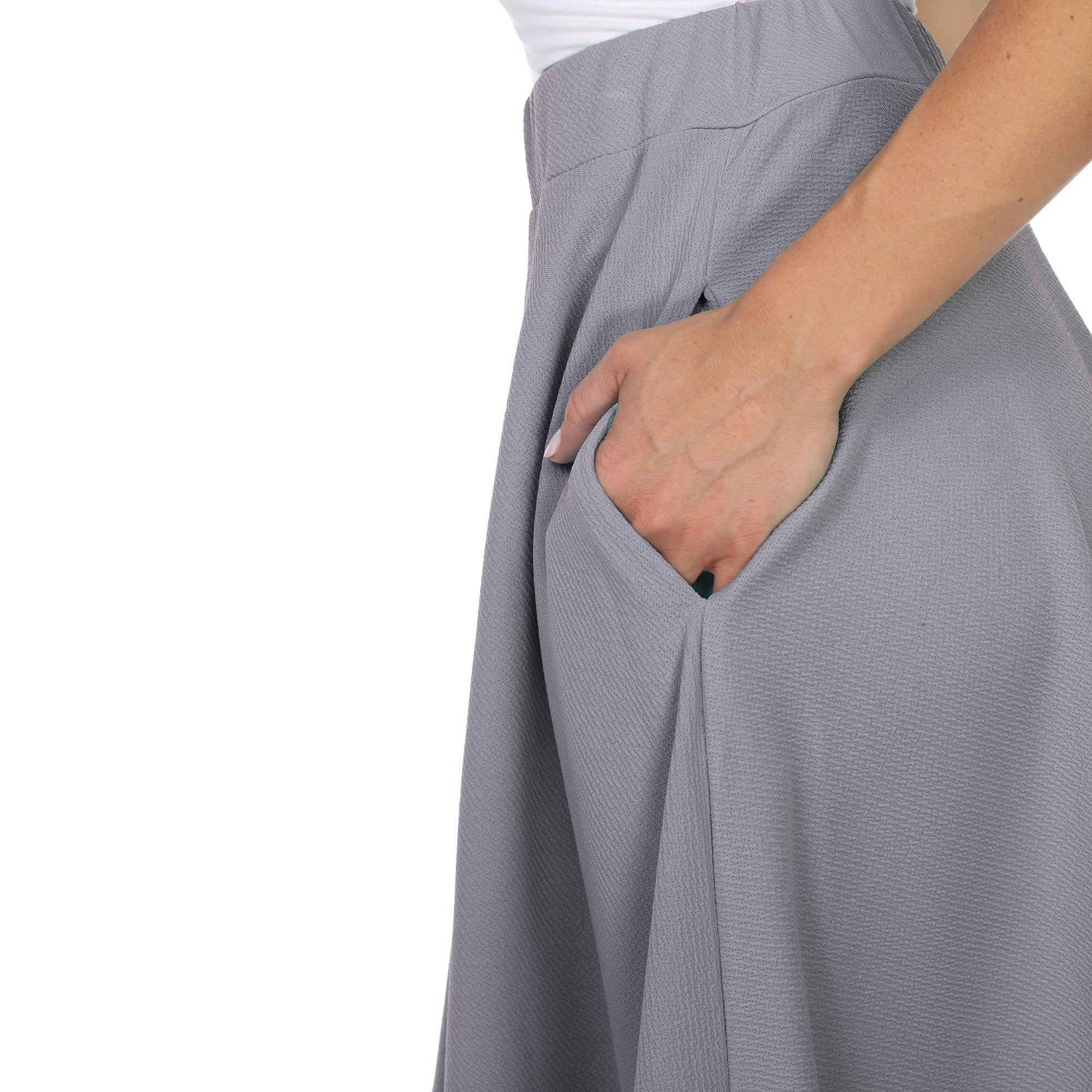  White Mark Saya' Flare Skirt - XL - Bonton
