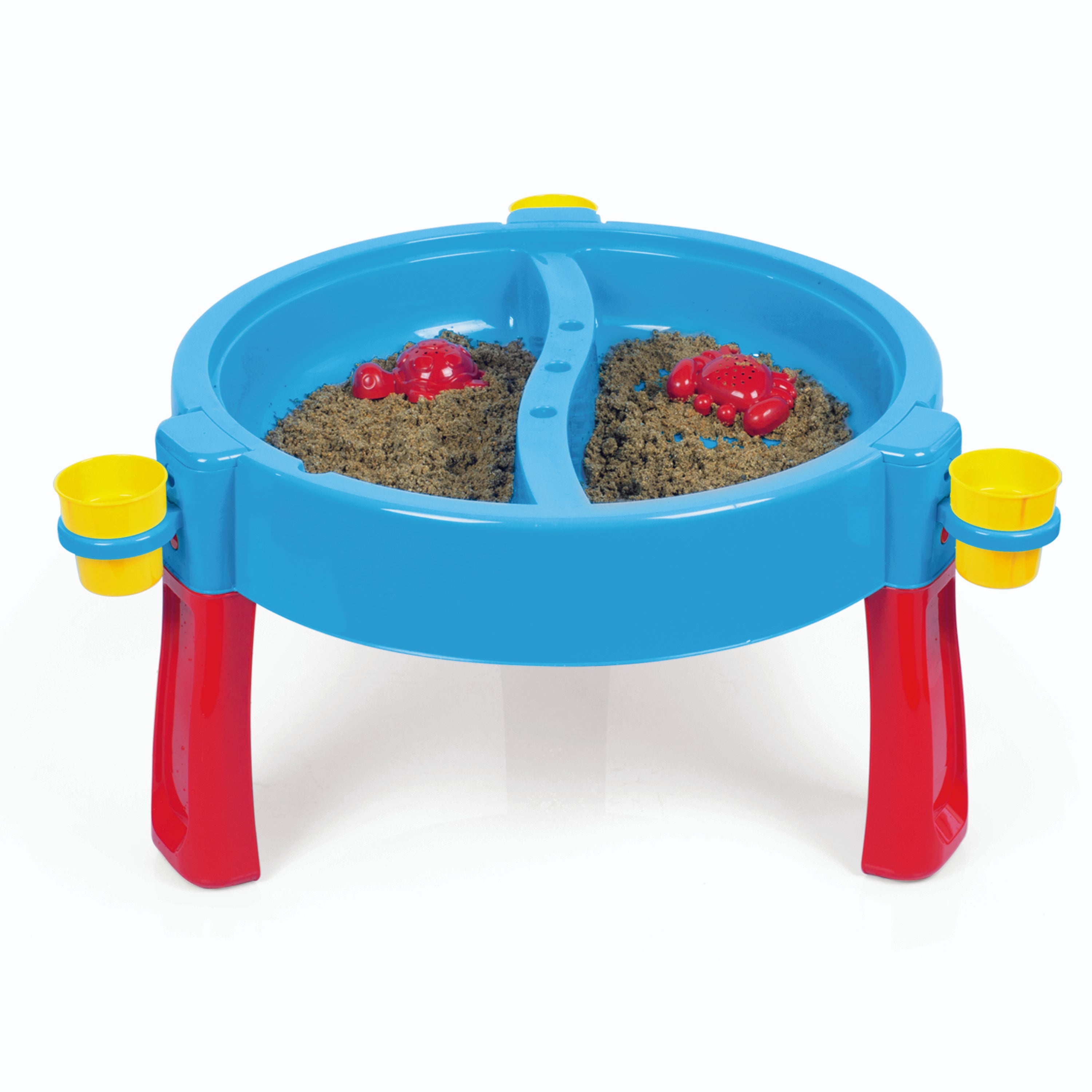  Dolu Dolu: 3-In-1 Activity Sand & Water Play Table – Blue & Red - Indoor & Outdoor Table W/ Lid, Muti-Purpose, Craft Table, Store Toys, 29