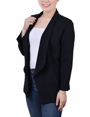 3/4 Sleeve Ponte Jacket