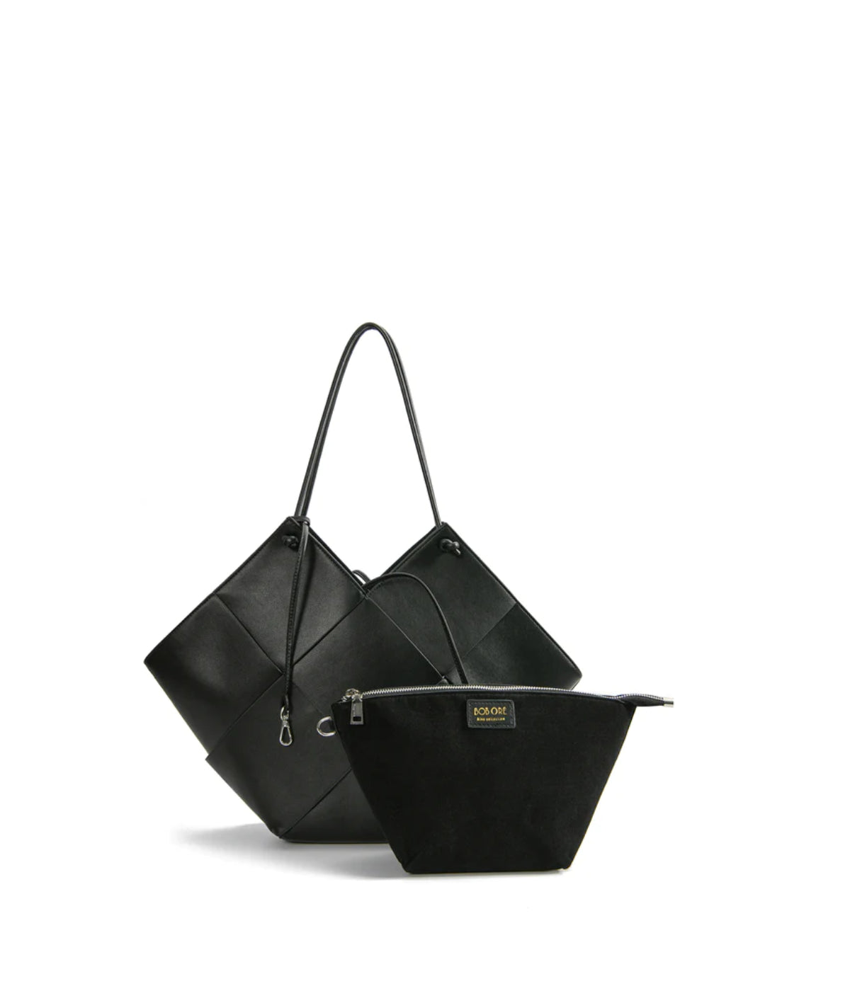  Bob Ore Taylor Contexture Leather Bag Black - Black - Bonton