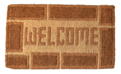 Welcome Tan Doormat