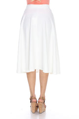 Flared Midi Skirt With Pockets