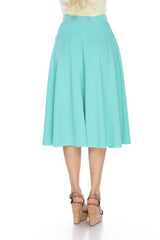 Flared Midi Skirt With Pockets