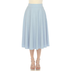 Flared Midi Skirt With Pockets