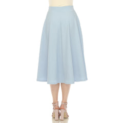 Flared Midi Skirt With Pockets