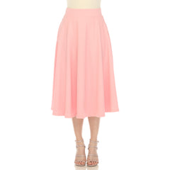 Flared Midi Skirt With Pockets