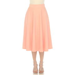 Flared Midi Skirt With Pockets