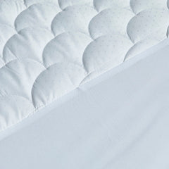 Damask Dot Polyester Filled Mattress Pad