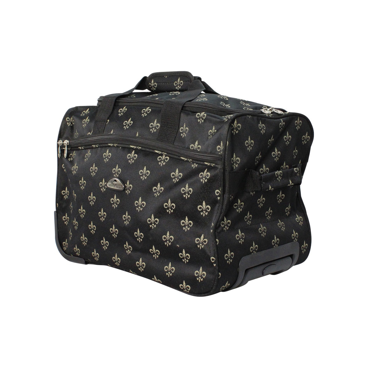  American Flyer American Flyer Fleur De Lis Wheeled Duffel - Black - Bonton