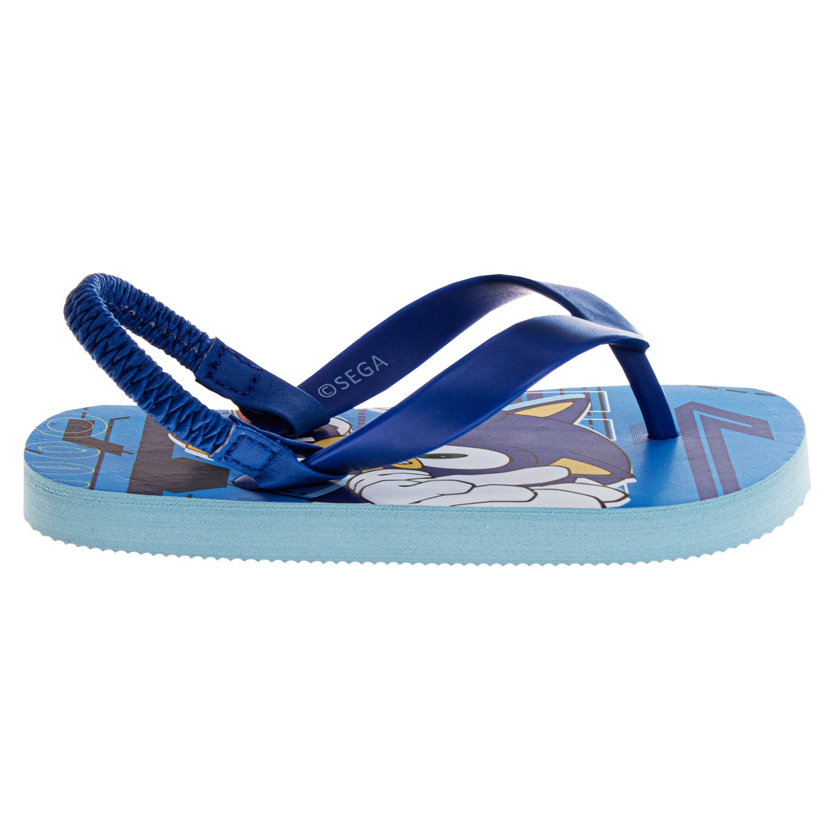  Josmo Josmo Sonic the Hedgehog Flip Flop Sandal Water Shoes - Beach Slides SlipOn Thong FlipFlops Sandals for Boys (5-10 Toddler 11-12) - 5-6 - Bonton