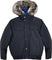 Short Bomber with Faux Fur hood Midnight Blue