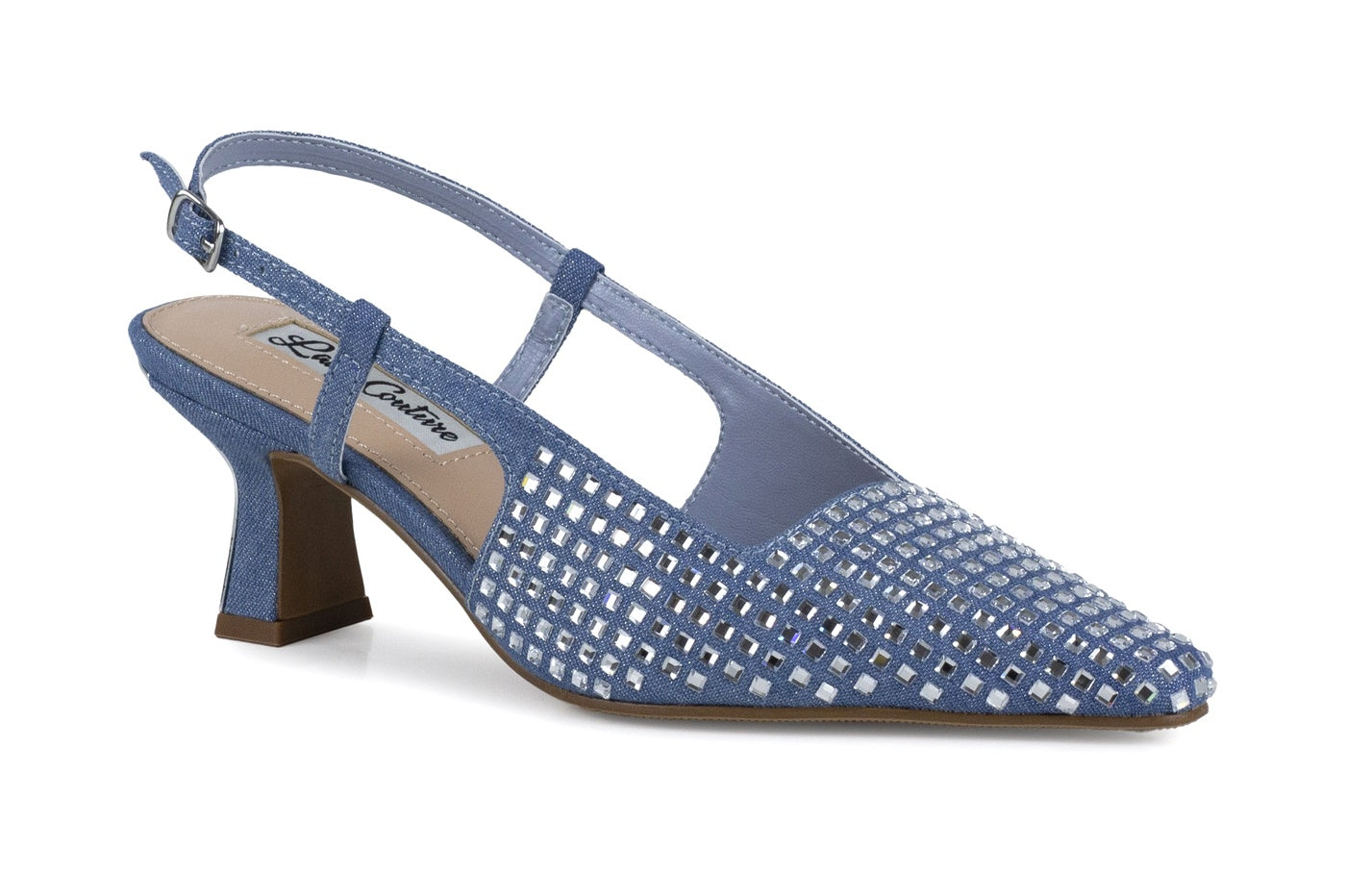  Lady Couture Shana Slingback Pump - Blue Denim - Bonton