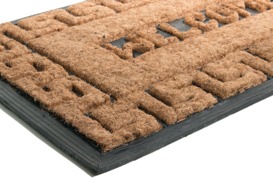 Welcome Greek Key Doormat