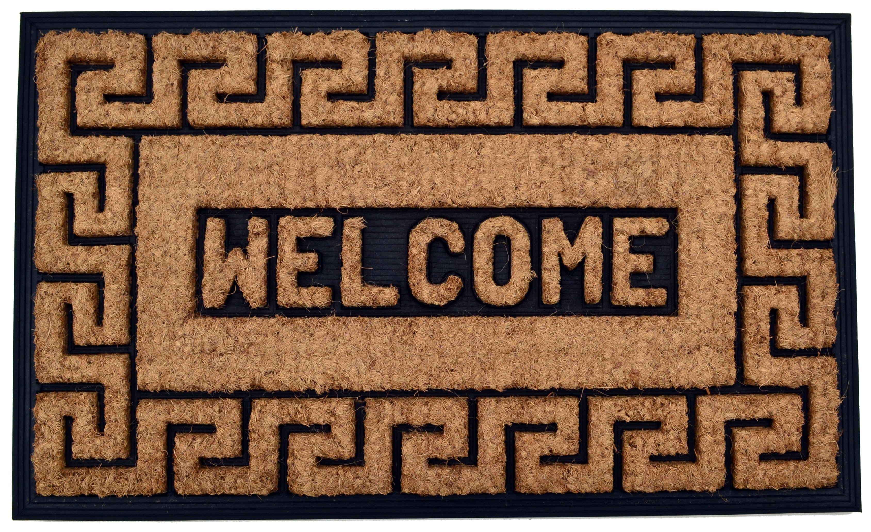  Imports Decor Welcome Greek Key Doormat - N/A - Bonton