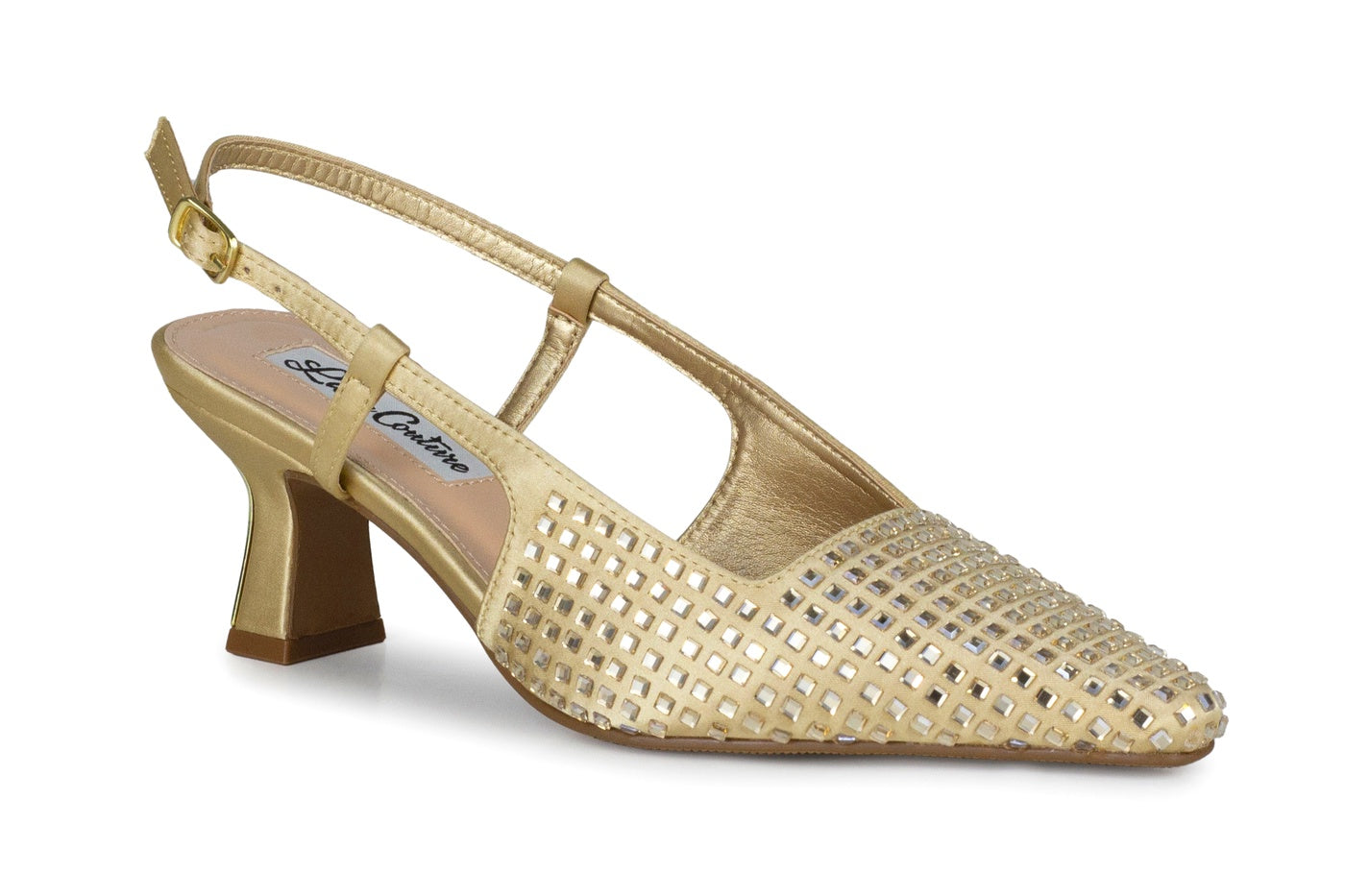  Lady Couture Shana Slingback Pump - Gold - Bonton