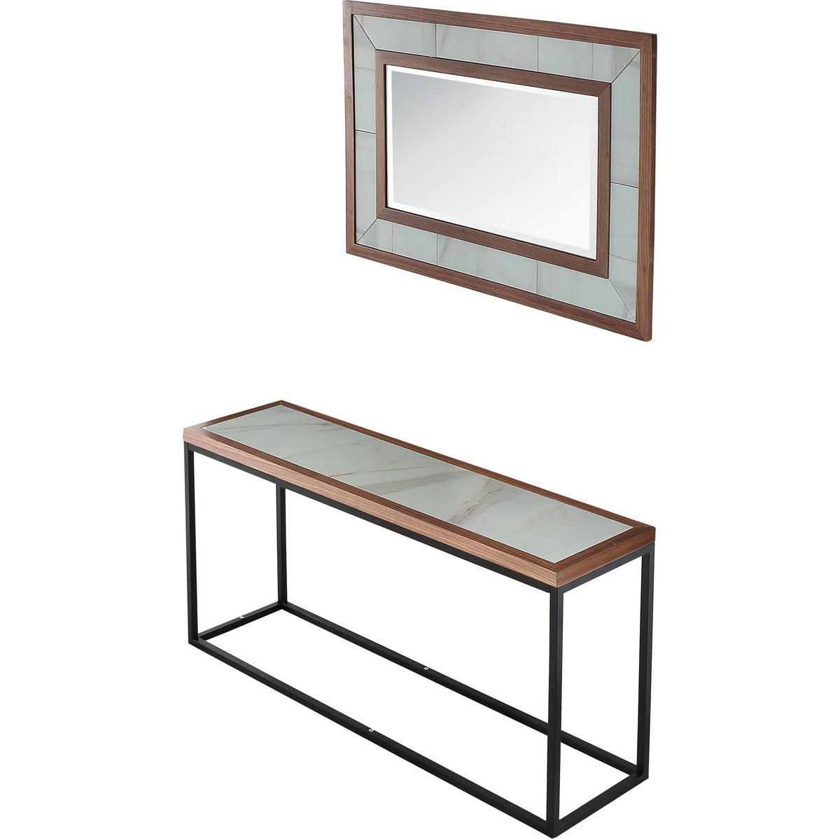  Riley Wall Mirror and Console Table - Console Table - Bonton