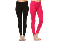 Pack of 2 Solid Leggings