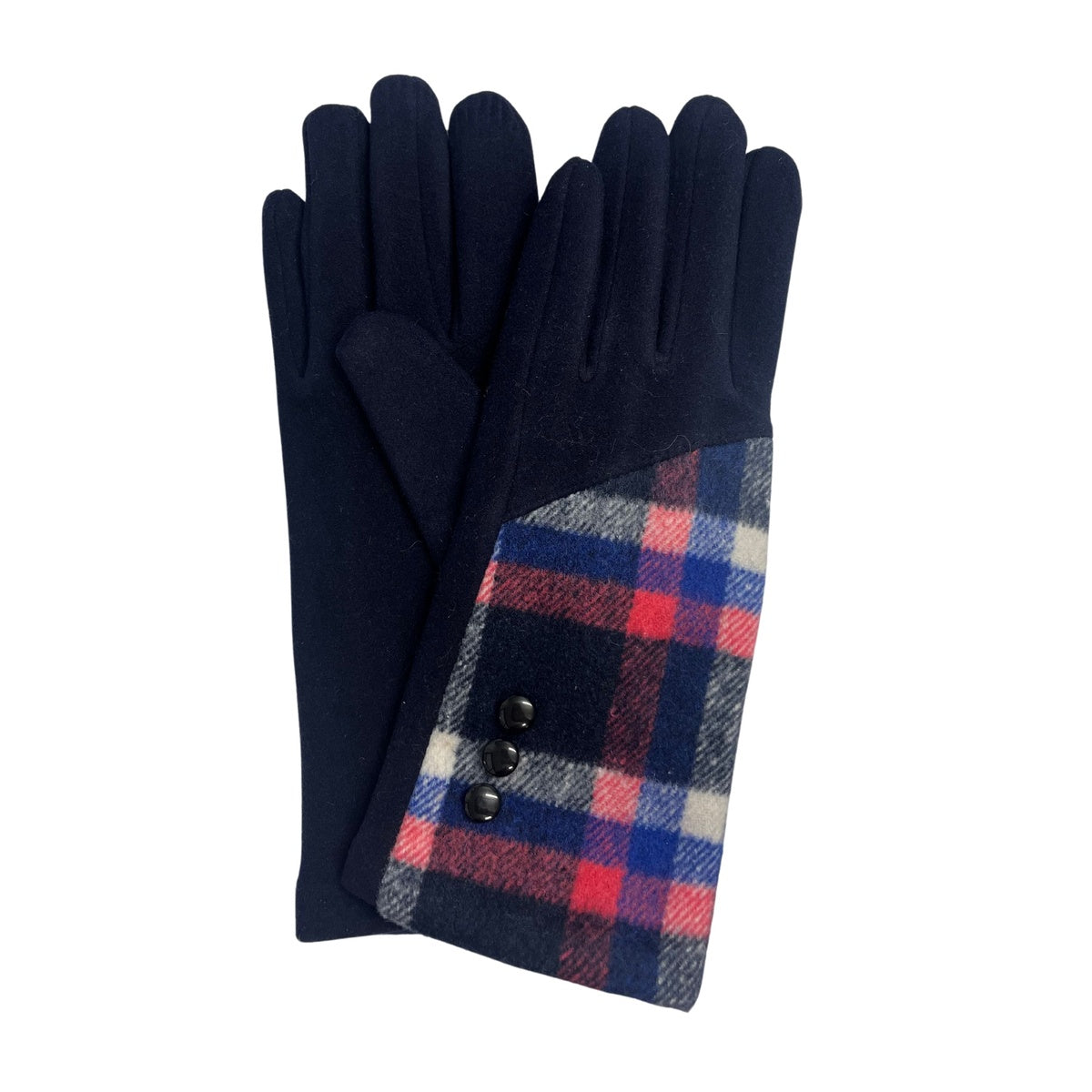  Marcus Adler Jersey Plaid Glove - Black - Bonton