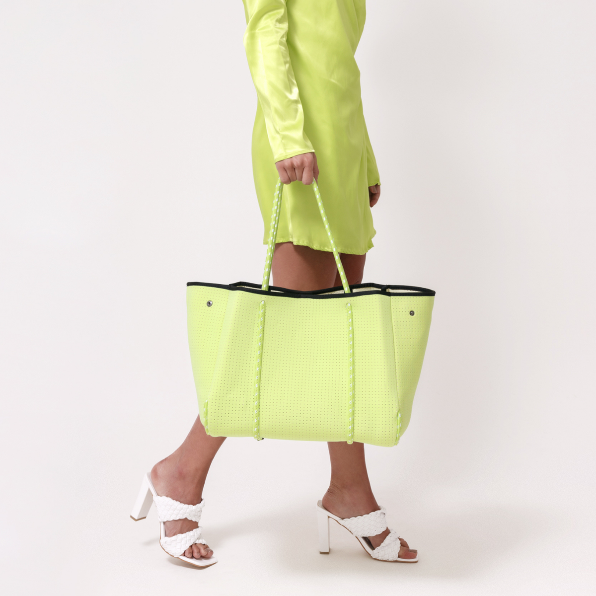  Pop Ups Brand Everyday Tote Neon Green - Default Title - Bonton