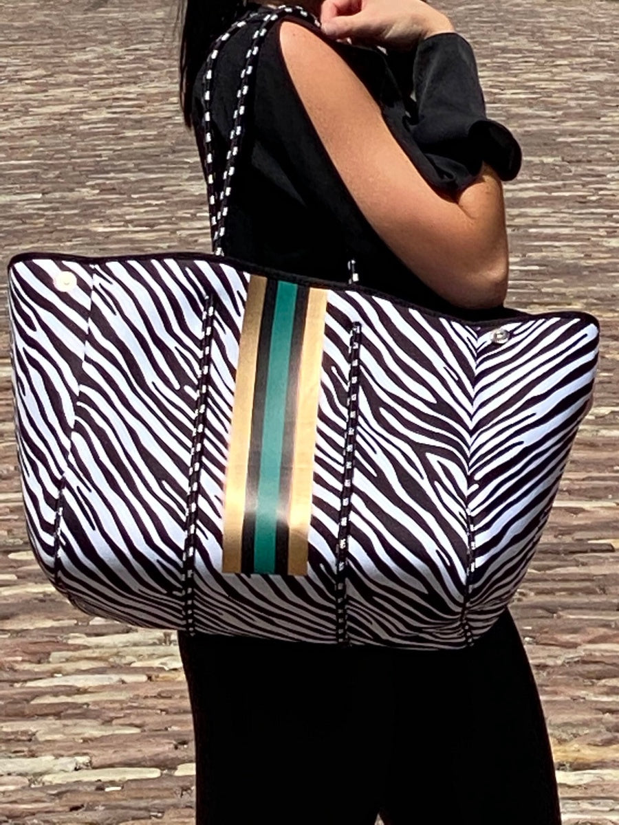  Lemonbella The Marin Tote Zebra - Default Title - Bonton