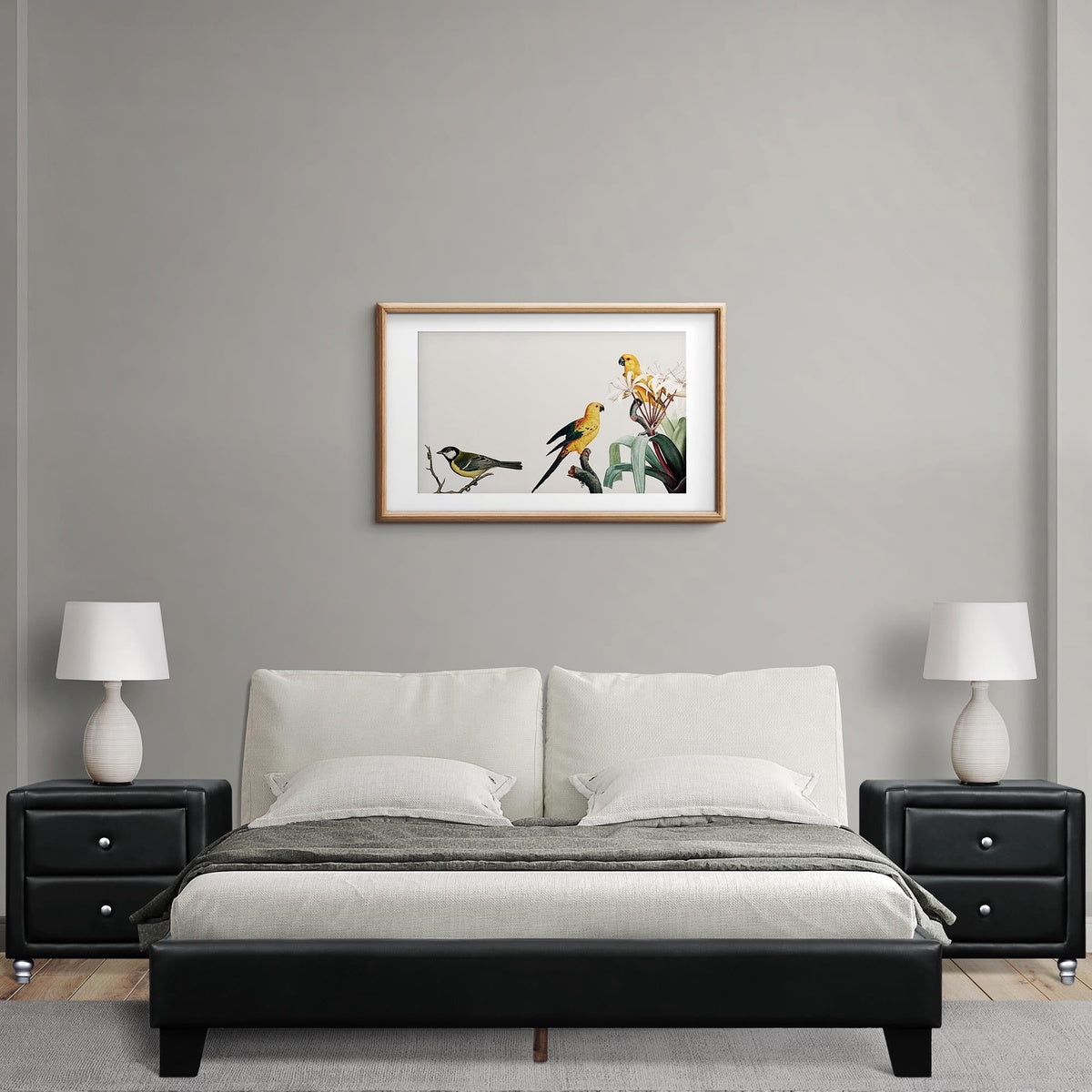  Acton Bed - Black - Bonton