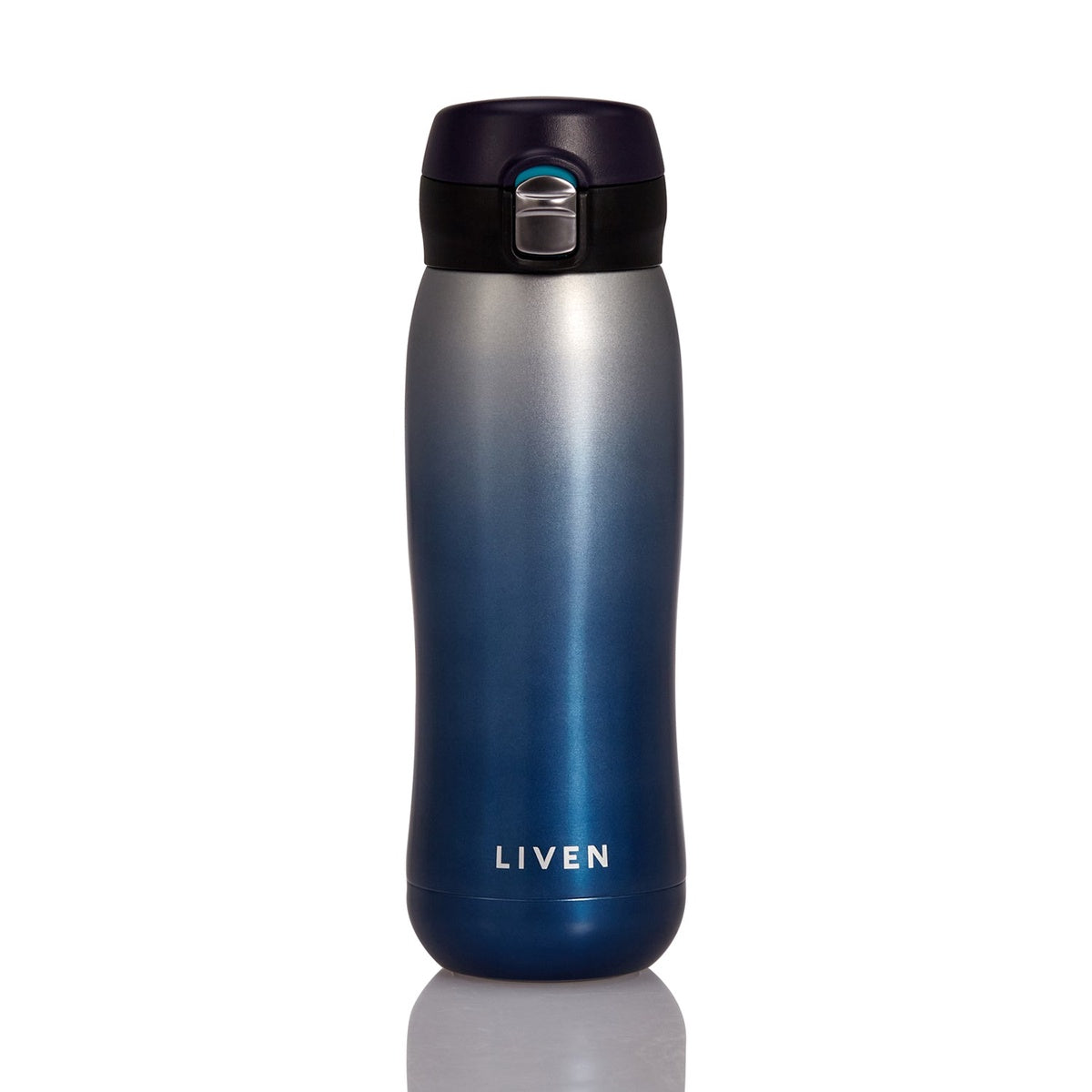  Acera Liven Glow™ Ceramic-Coated Insulated Stainless Steel Water Bottle 17 Oz - Matte Black - Bonton