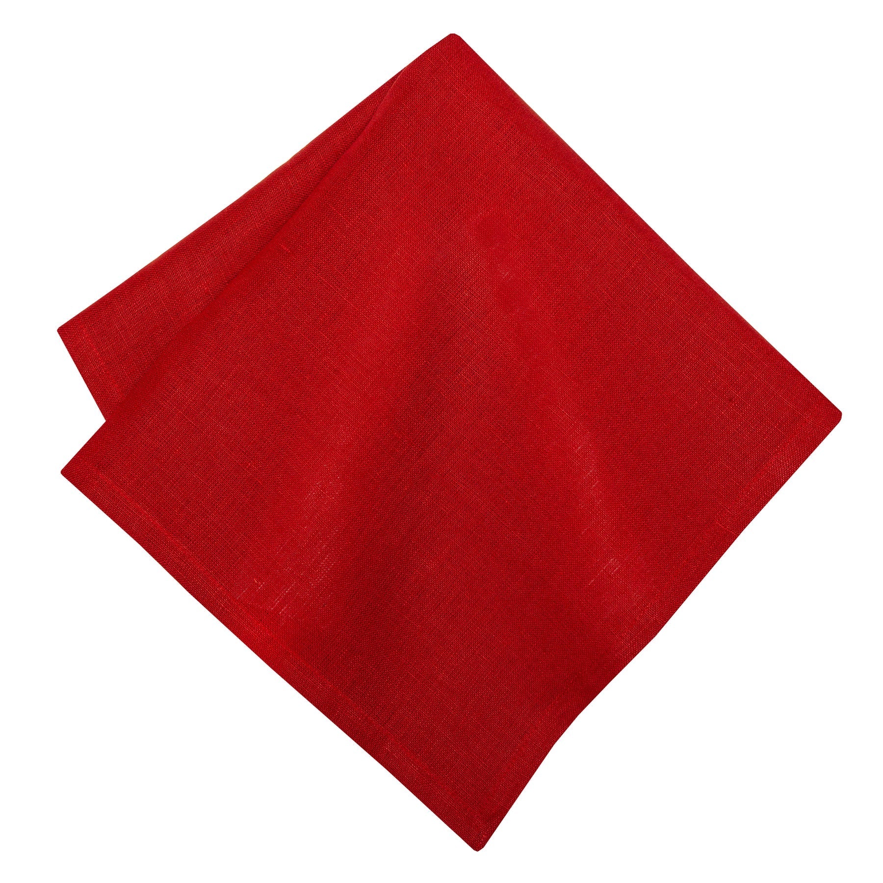  Couleur Nature Palma Handwoven Napkins Set of 4 - Red - Bonton