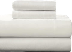 Solid & Print Flannel Sheet Sets - White