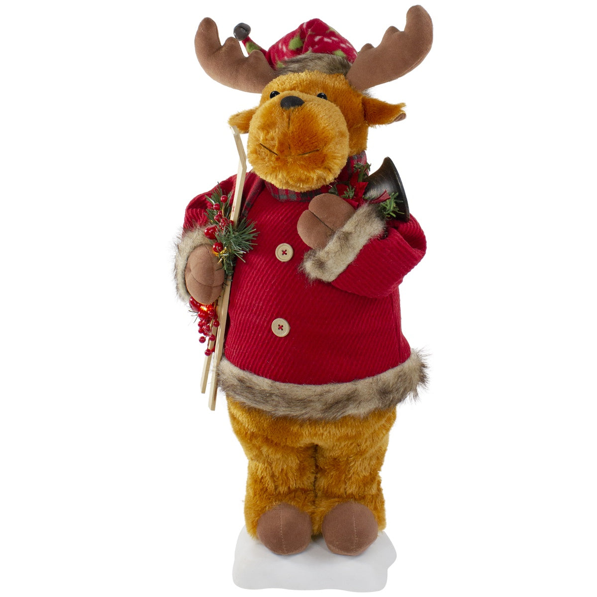  Northlight Lighted and Animated Musical Moose Christmas Figure - 24