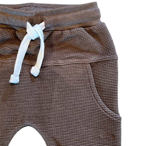 Cocoa Waffle Knit Joggers