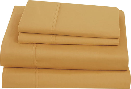 Classic Cotton Sheet Set Mustard