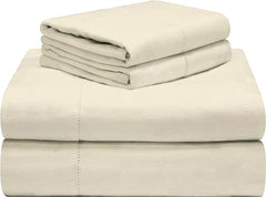 Luxury Flannel Sheet Set Ivory