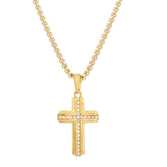 Cubic Zirconia Cross Pendant Necklace