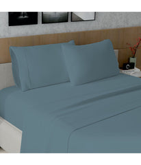 Cotton 400TC Sateen Pillowcases Set of 2 Teal