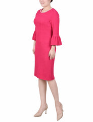 3/4 Length Bell Sleeve Dress