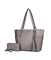 MKF Collection Gloria Vegan Leather Women’s Tote Handbag & Wristlet Wallet by Mia K