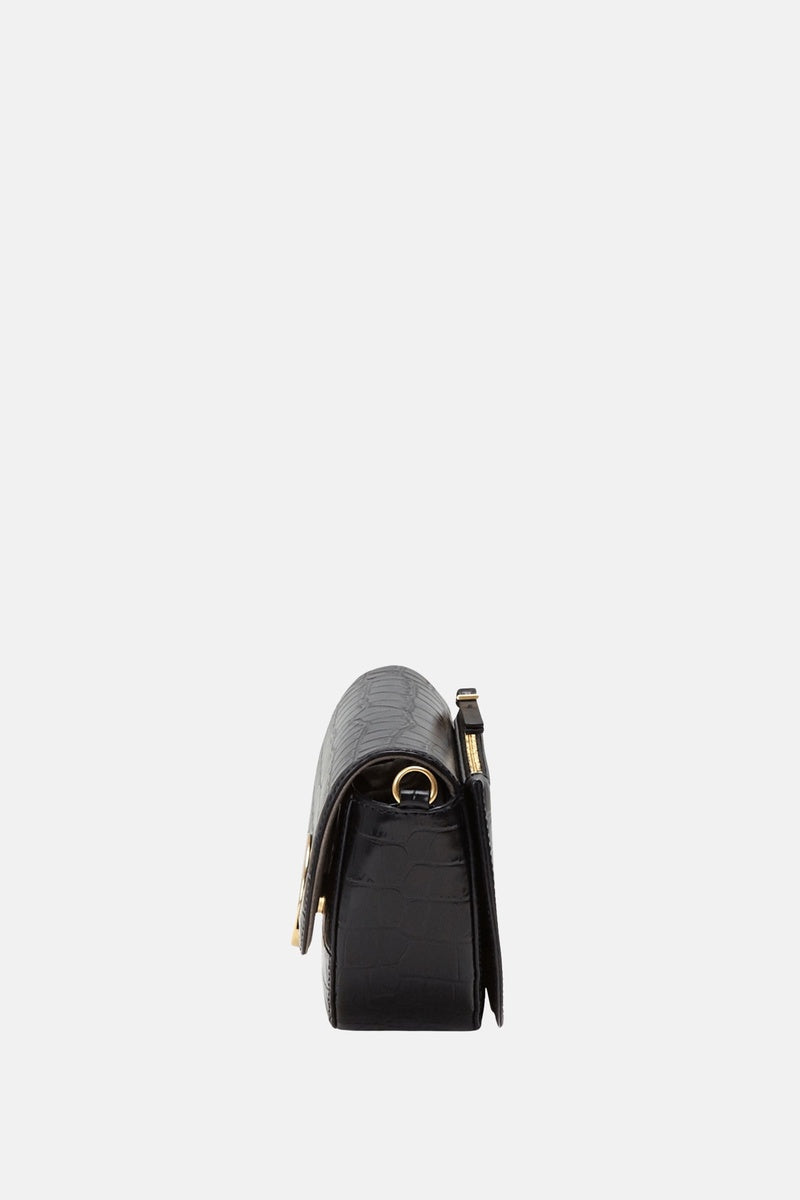  Oryany Oryany - Lottie Croco Crossbody Small Handbags - Black / One Size - Default Title - Bonton