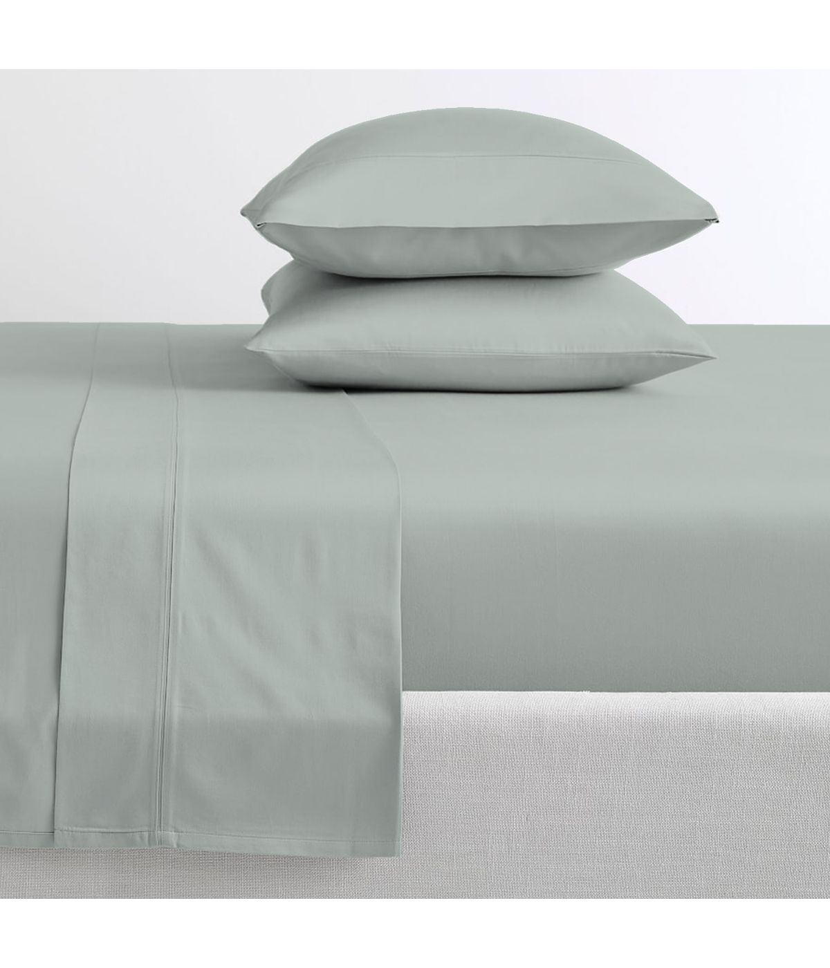  Purity Home Cotton 400 Thread Count Percale Sheet Set Sea Green - Sea Green - Bonton