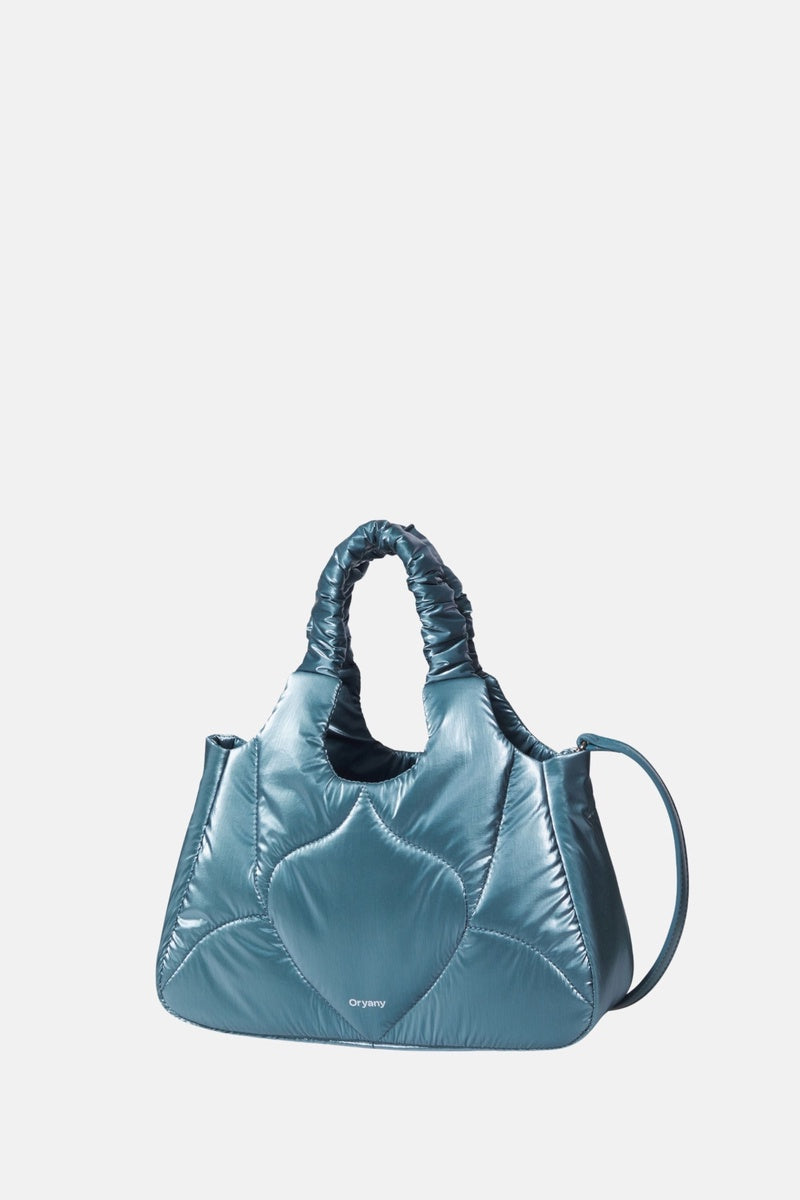  Oryany Oryany - Half Moroccan Padding Crossbody Medium Satchel Handbags - Blue Silver / One Size - Default Title - Bonton