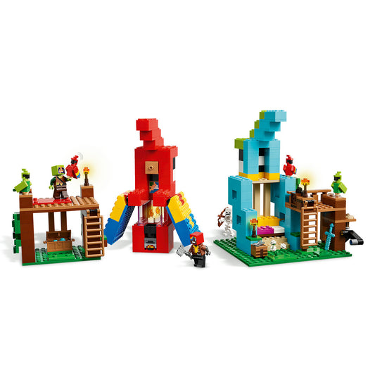 LEGO® Minecraft® the Parrot Houses, Buildable Video-Game Set 21282