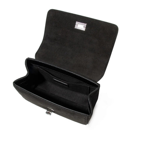 Lili Bag - Black Patent & Suede
