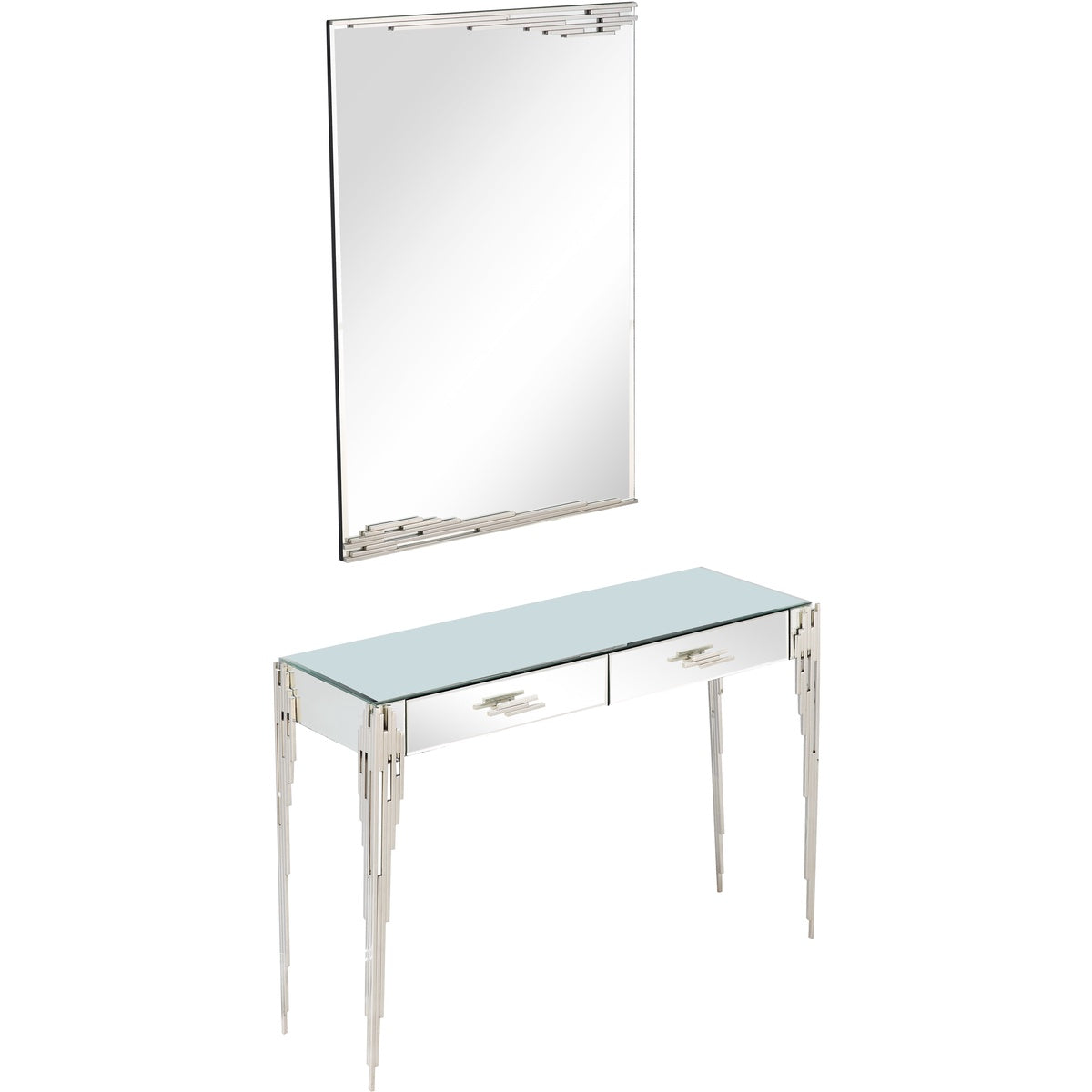  Skylar Wall Mirror and Console - Mirror - Bonton